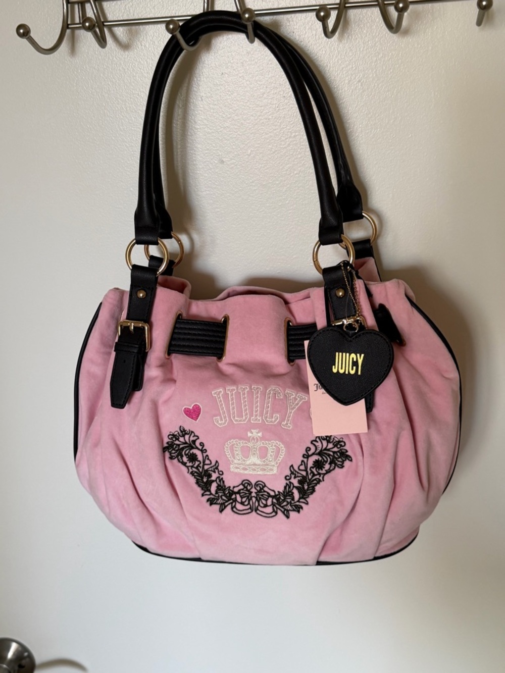 Juicy Couture pink Retro Tote NWT flamingo pink y2k